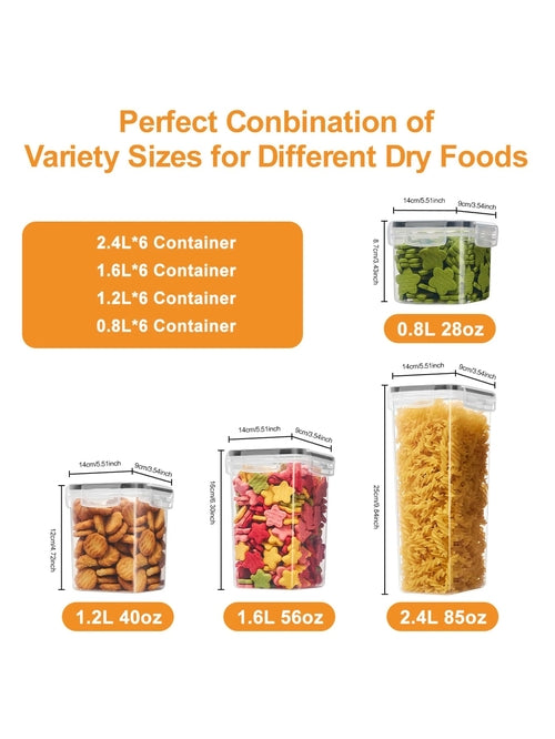 48pcs，kitchen gadgets, sealed pasta boxes with LIDS, labels and markin