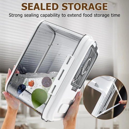 Bread Box For Kitchen Countertop, Airtight Bread Storage Container,