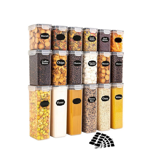 48pcs，kitchen gadgets, sealed pasta boxes with LIDS, labels and markin
