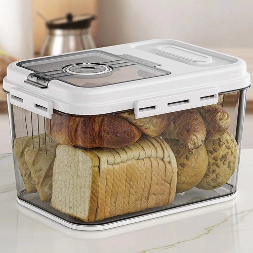 Bread Box For Kitchen Countertop, Airtight Bread Storage Container,