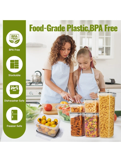 48pcs，kitchen gadgets, sealed pasta boxes with LIDS, labels and markin