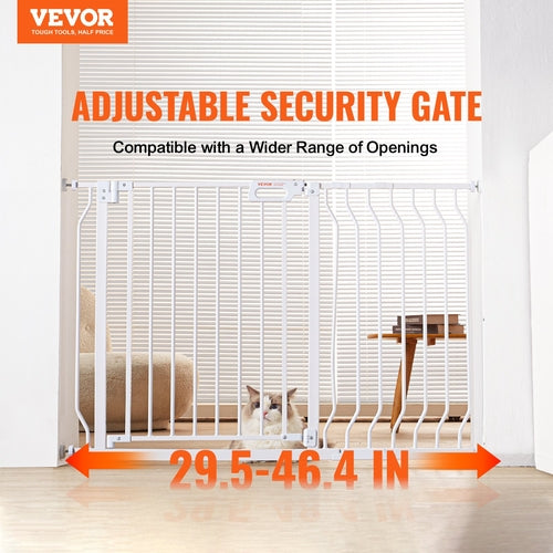 Baby Gate, 74.9-122.9 cmExtra Wide, 76.2 cm High, Dog Gate for Stairs
