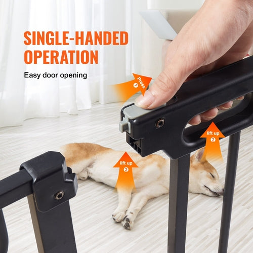 Baby Gate, 29.5in-51in Extra Wide, 30in High, Dog Gate for Stairs