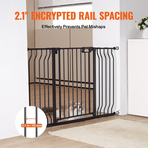 Baby Gate, 29.5in-51in Extra Wide, 30in High, Dog Gate for Stairs